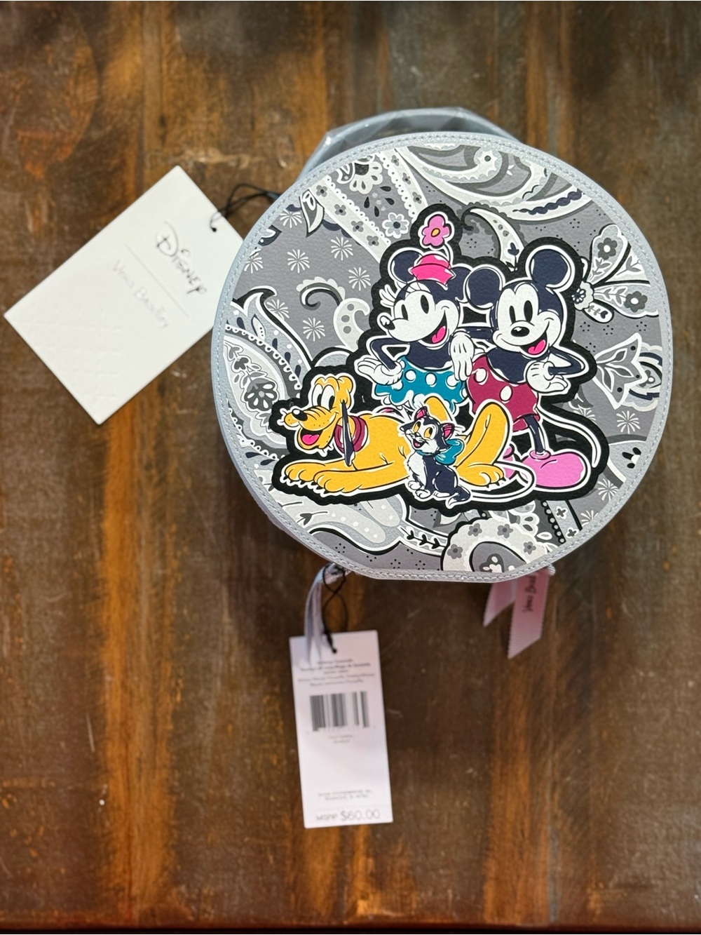 Disney x Vera Bradley Mickey & Friends Piccadilly Paisley Faux Leather Case NWT
